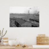 Poster Vue d'ensemble du port de Boston (Cuisine)