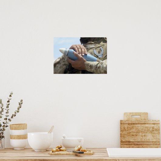 Poster Vue d'ensemble d'un soldat faisant crader une muni (Cuisine)