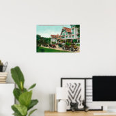 Poster Vue d'entrée sur l'extérieur de l'hôtel del Monte (Bureau à domicile)