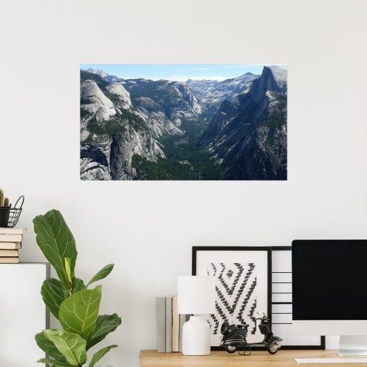 Poster Vue depuis Glacier Point dans le parc national Yos (Bureau à domicile)