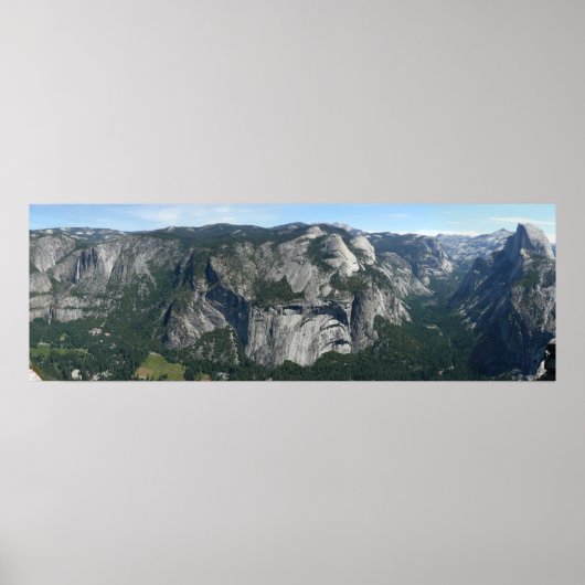Poster Vue depuis Glacier Point dans le parc national Yos (Devant)