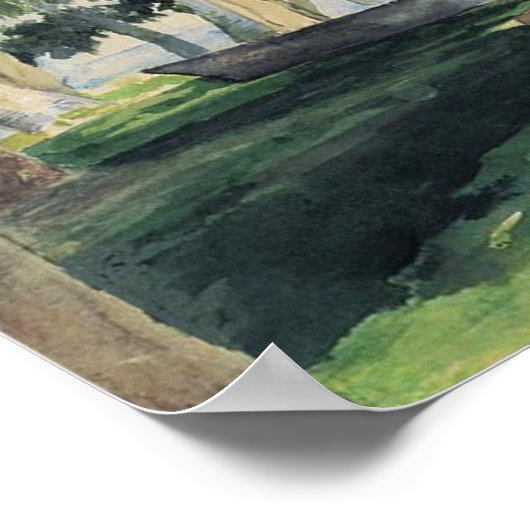 Poster 'Vue depuis la cabane' - John LaFarge Imprimer (Coin)