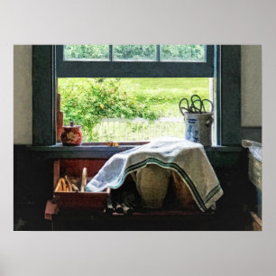 Poster Vue Depuis La Fenêtre De Cuisine