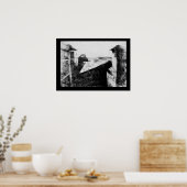 Poster Vue depuis la fenêtre du Gras, première photo (Cuisine)