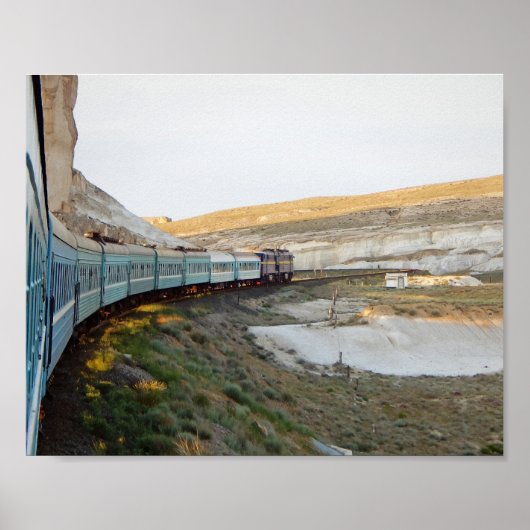 Poster Vue depuis la fenêtre du train (Devant)