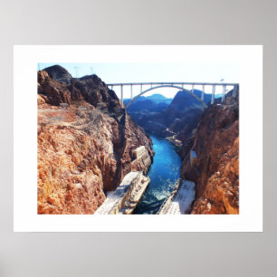 Poster Vue depuis le barrage Hoover