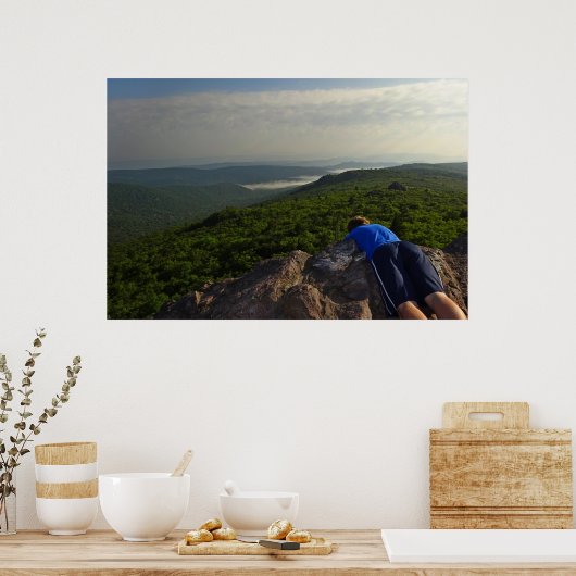 Poster Vue depuis le sentier des Appalaches, Grayson High (Cuisine)