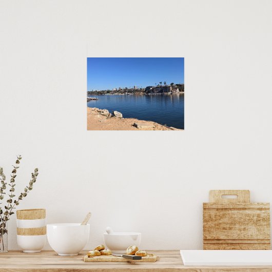 Poster Vue depuis le Wedge, Newport Beach, Californie (Cuisine)