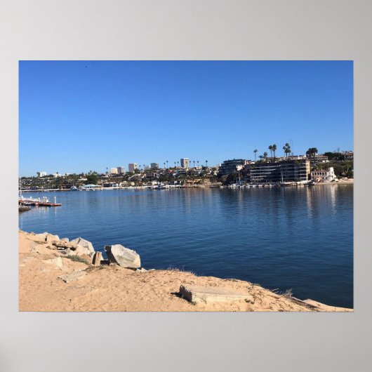 Poster Vue depuis le Wedge, Newport Beach, Californie (Devant)