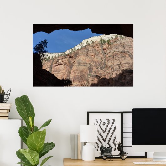 Poster Vue depuis l'escalier du diable au parc national d (Bureau à domicile)