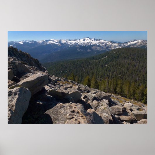 Poster Vue depuis Mitchell Peak à Sequoia National Park (Devant)