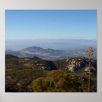 Poster Vue depuis Sandstone Peak, Père Noël Monica Mounta