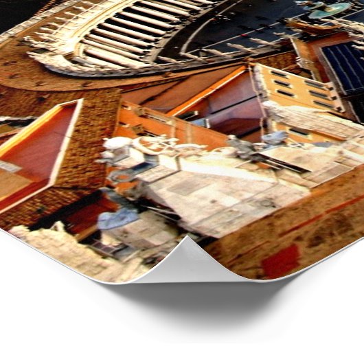 Poster Vue depuis St Marks, Rome (Coin)