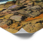 Poster Vue des bateaux de pêche de York Beach (Coin)