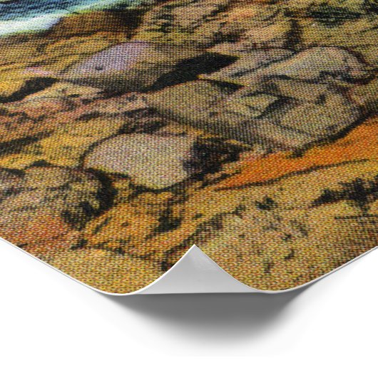 Poster Vue des bateaux de pêche de York Beach (Coin)