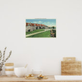 Poster Vue des casernes du Sud depuis le drapeau (Cuisine)