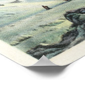 Poster Vue des chutes américaines en hiver # 2 (Coin)