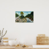 Poster Vue des chutes inférieures de la rivière Ammonoosu (Cuisine)