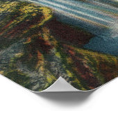 Poster Vue des chutes Rainbow et du pont (Coin)