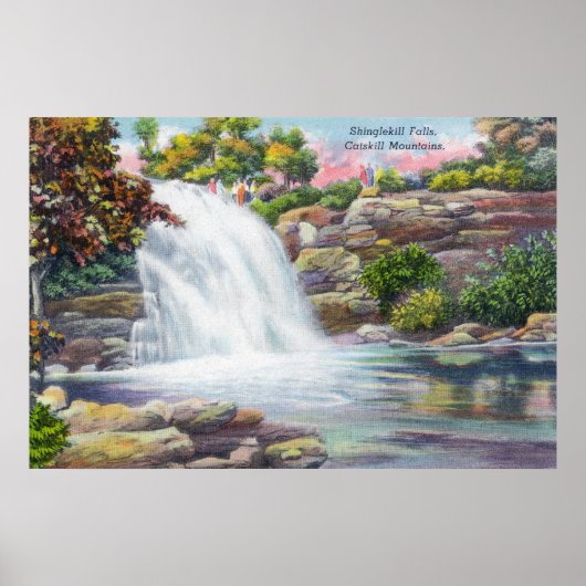 Poster Vue des chutes Shinglekill (Devant)