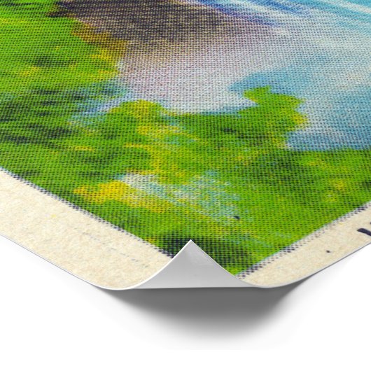 Poster Vue des chutes Taughannock (Coin)