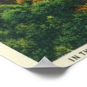 Poster Vue des chutes Taughannock, 600 m d'altitude (Coin)