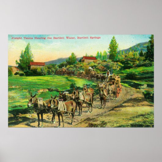 Poster Vue des équipes de transport Hauling Bartlett Wate (Devant)
