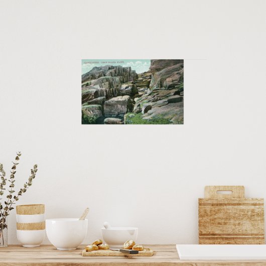 Poster Vue des escaliers géants à Rockface (Cuisine)