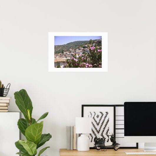 Poster Vue des fleurs (Bureau à domicile)