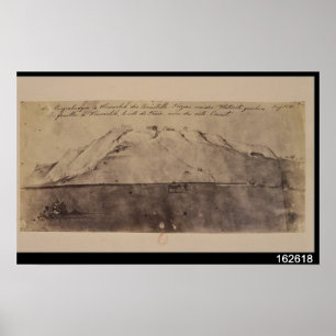 Poster Vue des fouilles de Troy vues de l'Ouest