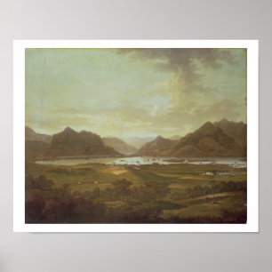Poster Vue des lacs et des montagnes de Killarney, Irel