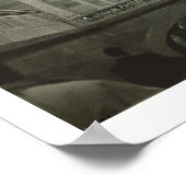 Poster Vue des lampes (photo b/w) (Coin)