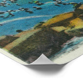 Poster Vue des nageurs aux bains de Washington (Coin)