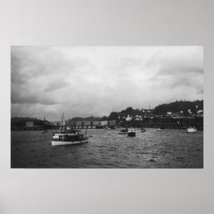 Poster Vue des navires à la 15e Régate annuelle