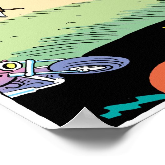 Poster Vue des oiseaux des marais (Coin)