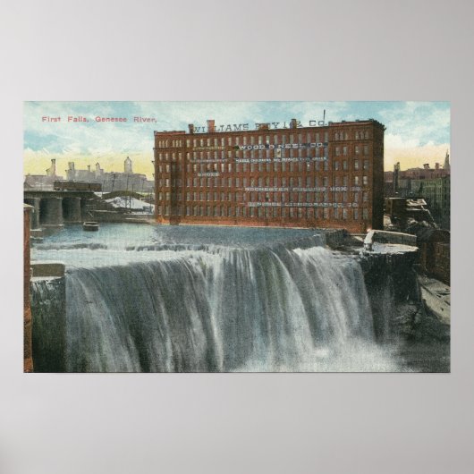 Poster Vue des premiers chutes (Devant)