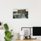 Poster Vue des premiers chutes (Bureau à domicile)