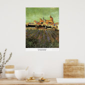 Poster Vue des Saintes-Maries par Vincent van Gogh (Cuisine)