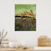 Poster Vue des Saintes Maries par Vincent van Gogh (Cuisine)