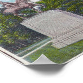 Poster Vue des statues dans les parcs de Portland City (Coin)