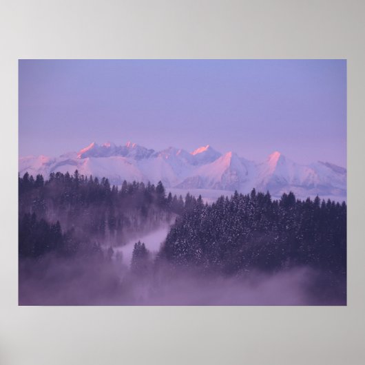Poster Vue des Tatras d'hiver (Devant)