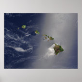 Poster Vue d'Hawaii depuis l'espace (Devant)