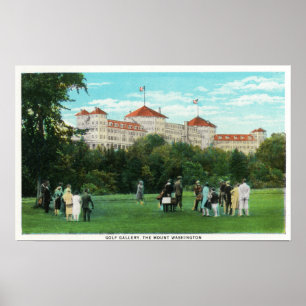Poster Vue d'hôtel de Washington de bâti de galerie de