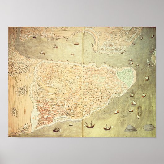 Poster Vue d'Istanbul (Devant)