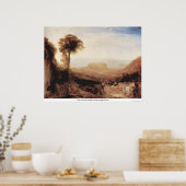 Poster Vue d'Orvieto, peint à Rome par Joseph Turner (Cuisine)