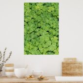 Poster Vue d'Oxalis Oregana bois Sorrel Foliage (Cuisine)