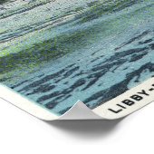 Poster Vue du barrage Libby-Dingleys (Coin)