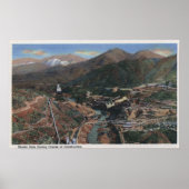 Poster Vue du barrage pendant la construction (Devant)