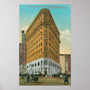 Poster Vue du bâtiment de Crocker et du ressortissant de