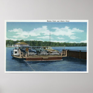 Poster Vue du Bemus Point et du Stow Ferry